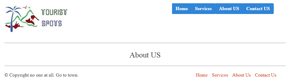 Gumby Tourist Spot Website About US Layout Page