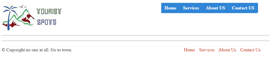 Gumby Tourist Spot Website Layout Page