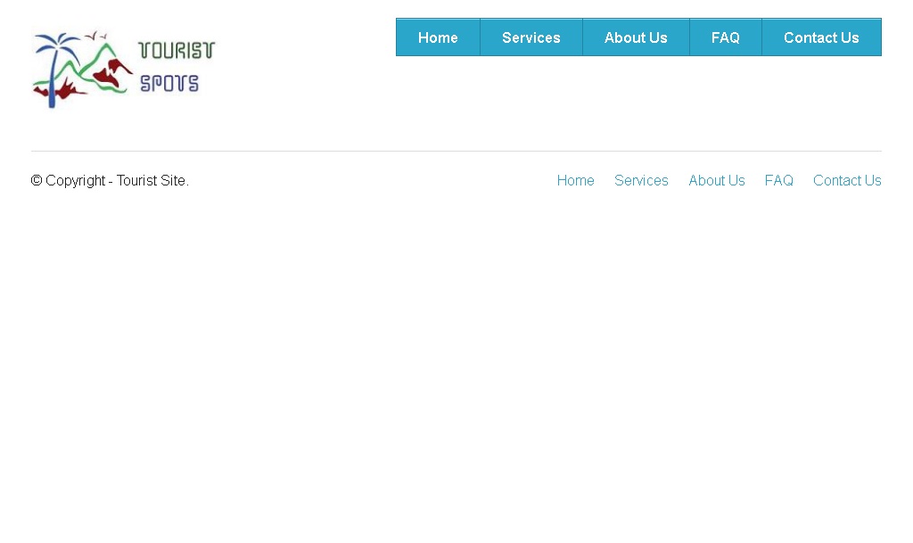 Zurb Foundation Framework Example - Tourist Spot About Us Page1